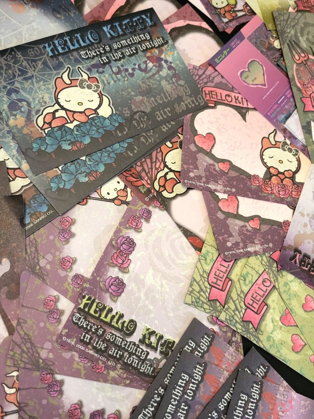 Vintage RARE Sanrio Devil Hello Kitty Stationery